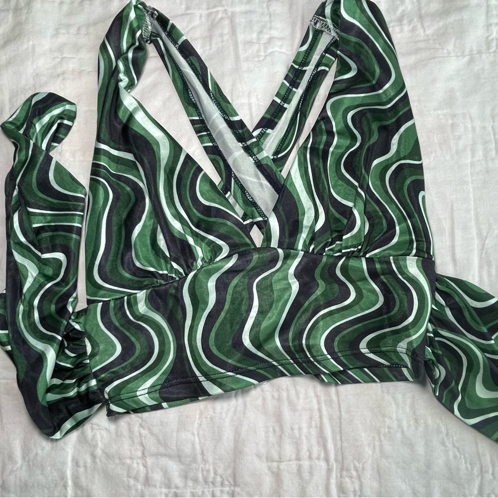 Urban Outfitters Phoenix Plunging Toe-Back Top